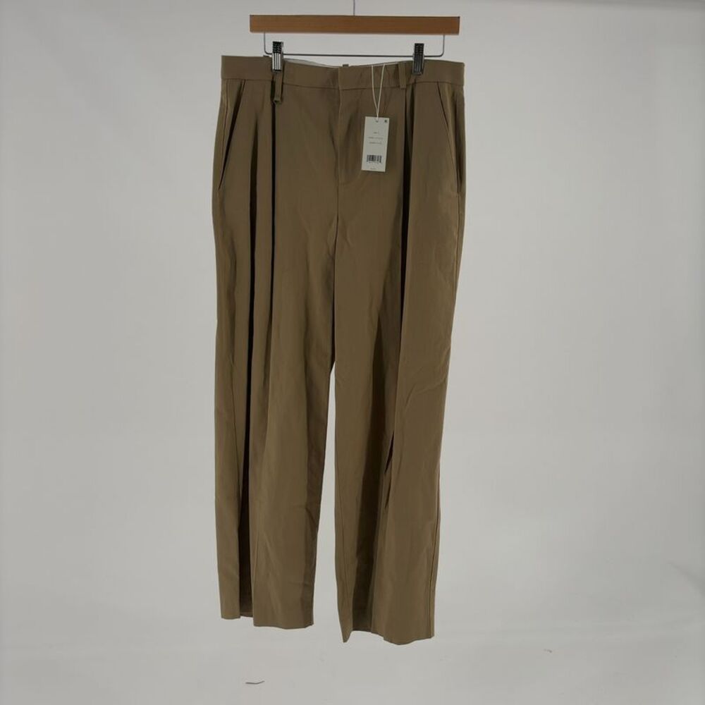 Vince Mid Waist Pleated Trouser
